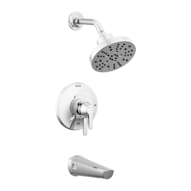 Click here to see Delta T17472-PR Delta T17472-PR Galeon Lumicoat Chrome Tub And Shower Trim
