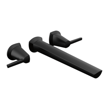 Click here to see Delta T5771-BLWL Delta Galeon Two-Handle Wall-Mount Tub Faucet Trim, Lever Handles, ADA-Compliant, Matte Black - T5771-BLWL
