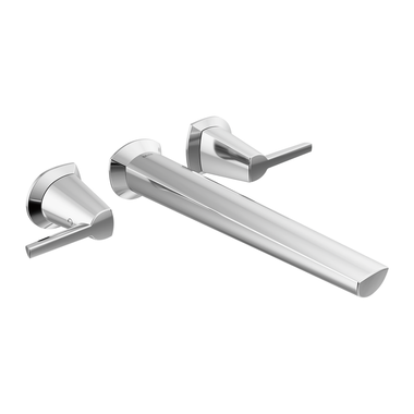 Click here to see Delta T5771-PR-WL Delta GaleonTwo-Handle Wall-Mount Tub Faucet Trim, Lever Handles, Lumicoat Chrome - T5771-PR-WL