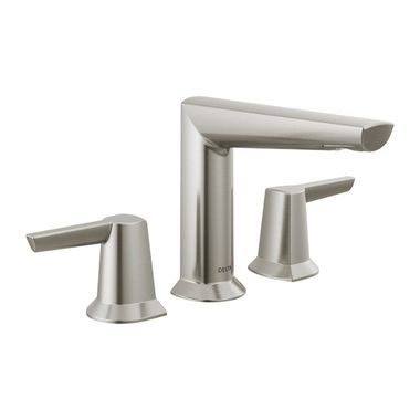Click here to see Delta 3571-SS-PR-MPU-DST Delta Galeon Stainless Lavatory Faucet for 4