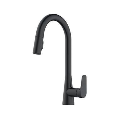 Click here to see Delta 91355-BL Delta Ixa Jive Single Handle Pulldown Kitchen Faucet, Matte Black - 91355-BL