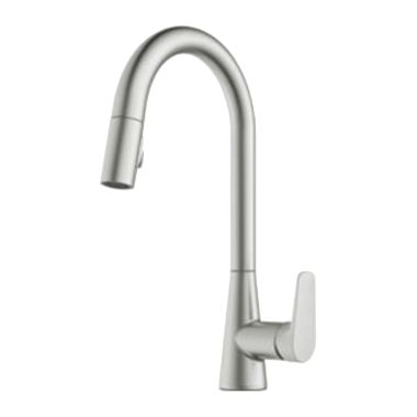 Click here to see Delta 91355-SS Delta Ixa Jive Single Handle Pulldown Kitchen Faucet, Stainless - 91355-SS