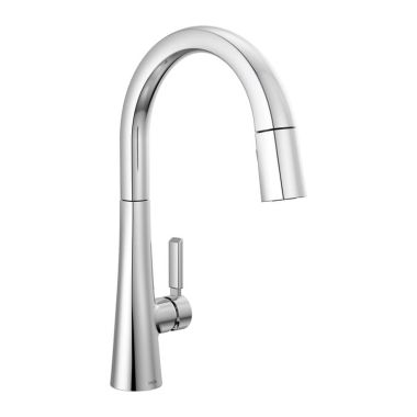 Click here to see Delta 9191-PR-DST Delta Monrovia Single Handle Pull-Down Kitchen Faucet, Lumicoat Chrome - 9191-PR-DST