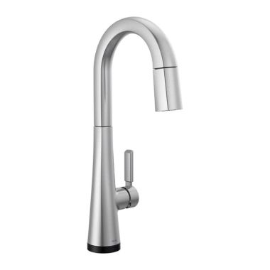 Click here to see Delta 9991T-AR-PR-DST Delta Monrovia Touch2O Single Handle Pull-Down Bar/Prep Faucet, Lumicoat Arctic Stainless -  9991T-AR-PR-DST