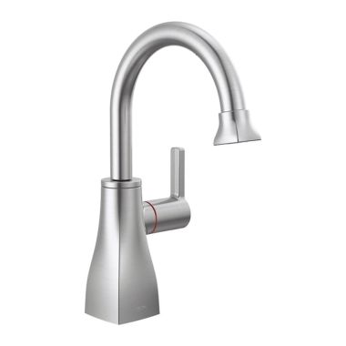 Click here to see Delta 1940-AR-DST Delta Contemporary Square One-Handle Beverage Faucet, Arctic Stainless - 1940-AR-DST