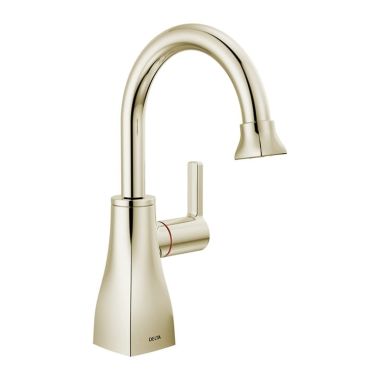 Click here to see Delta 1940-PN-DST Delta Contemporary Square One-Handle Beverage Faucet, Polished Nickel - 1940-PN-DST