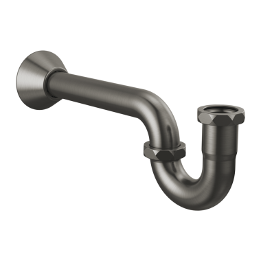 Click here to see Delta DT031141-KS Delta DT031141-KS 5.38” in Height, 3” in Width, and 12.88” in Diameter P-Trap - Black Stainless