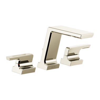 Click here to see Delta T2799-PN-PR Delta Pivotal Two-Handle Roman Tub Faucet Trim, Angular Spout, Lever Handles, ADA-Compliant, Lumicoat Polished Nickel - T2799-PN-PR
