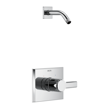 Click here to see Delta T14299-PR-LHD Delta Pivotal Monitor 14 Series Pressure-Balanced Single-Handle Shower Faucet, Lever Handle, ADA, Less Showerhead, Lumicoat, Chrome - T14299-PR-LHD