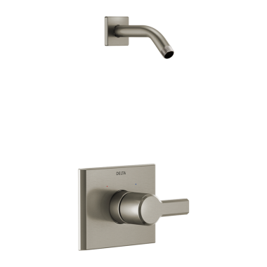 Click here to see Delta T14299-SS-PR-LHD Delta Pivotal Monitor 14 Series Pressure-Balanced Single-Handle Shower Faucet, Lever Handle, ADA, Less Showerhead, Lumicoat, Stainless - T14299-SS-PR-LHD