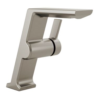 Click here to see Delta 699-SS-PR-DST Delta Pivotal Mid-Height Stainless Lavatory Faucet, Less Drain, Lumicoat, 1.2 GPM, Single-Handle, DIAMOND Seal, Lever Handle - 699-SS-PR-DST