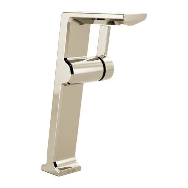 Click here to see Delta 799-PN-PR-DST Delta Pivotal Polished Nickel Vessel Lavatory Faucet, Less Drain, Lumicoat, 1.2 GPM, Single-Handle, DIAMOND Seal, Lever Handle - 799-PN-PR-DST