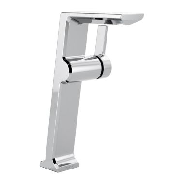 Click here to see Delta 799-PR-DST Delta Pivotal Chrome Vessel Lavatory Faucet, Less Drain, Lumicoat, 1.2 GPM, Single-Handle, DIAMOND Seal, Lever Handle - 799-PR-DST