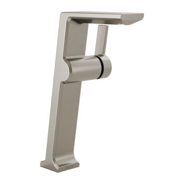 Click here to see Delta 799-SS-PR-DST Delta Pivotal Stainless Vessel Lavatory Faucet, Less Drain, Lumicoat, 1.2 GPM, Single-Handle, DIAMOND Seal, Lever Handle - 799-SS-PR-DST