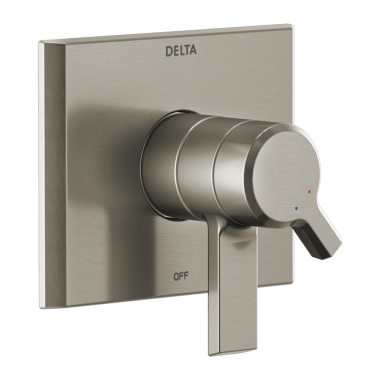 Click here to see Delta T17099-SS-PR Delta Pivotal Monitor 17 Series Two-Handle Valve Trim, Lever Handles, Lumicoat Stainless Steel - T17099-SS-PR