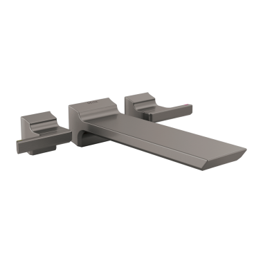 Click here to see Delta T5799-KS-PR-WL Delta Pivotal Single-Handle Wall-Mount Tub Faucet Trim, Lever Handles, ADA-Compliant, Lumicoat Black Stainless - T5799-KS-PR-WL