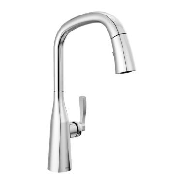 Click here to see Delta 9176-PR-DST Delta Stryke 10/30/2023 One-Handle Pull-Down Chrome Kitchen Faucet, 1.8 GPM, Lever Handle, Diamond Seal Technology, ADA - 9176-PR-DST