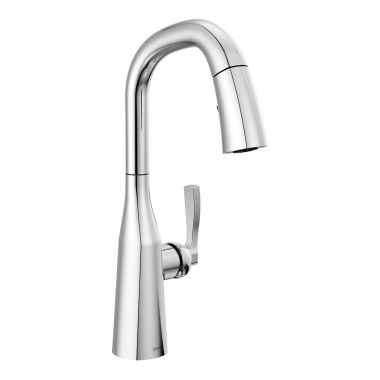 Click here to see Delta 9976-PR-DST Delta Stryke 10/30/2023 One-Handle Pull-Down Chrome Kitchen Faucet, 1.8 GPM, Lever Handle, Diamond Seal Technology, ADA - 9976-PR-DST