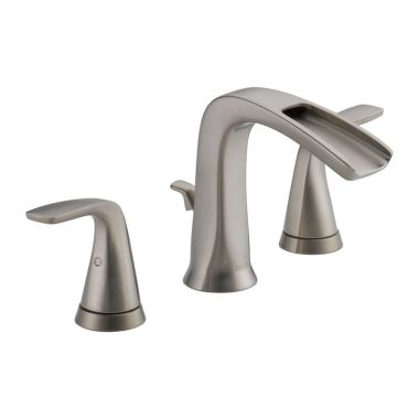 Click here to see Delta 35724LF-SS-ECO Delta Tolva Channel Spout Stainless Lavatory Faucet for 6