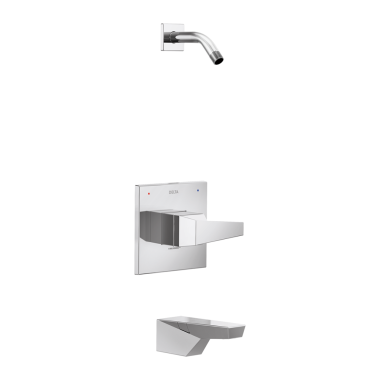 Click here to see Delta T14443-PR-LHD Delta Trillian Monitor 14 Series Single-Handle Tub/Shower Faucet, Lever Handle, Less Showerhead, Lumicoat, Chrome - T14443-PR-LHD