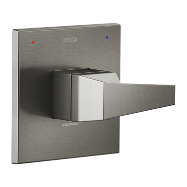 Click here to see Delta T14043-KS-PR Delta Trillian Monitor 14 Series Valve Trim, Lever Handle, Lumicoat Black Stainless - T14043-KS-PR