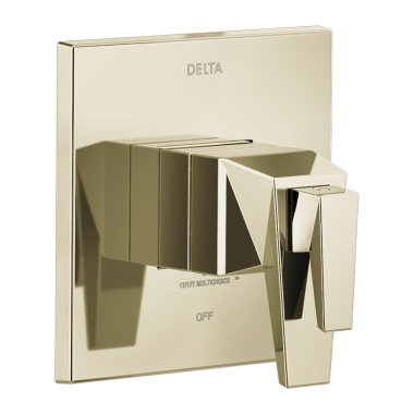 Click here to see Delta T17T043-PN-PR Delta Trillian TempAssure 17T Series Two-Handle Valve Trim, Lever Handles, Lumicoat Polished Nickel - T17T043-PN-PR
