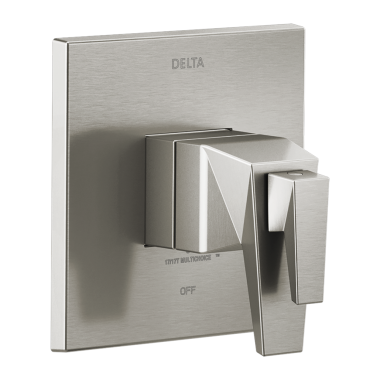 Click here to see Delta T17T043-SS-PR Delta Trillian TempAssure 17T Series Two-Handle Valve Trim, Lever Handles, Lumicoat Stainless Steel - T17T043-SS-PR