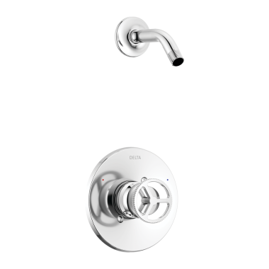 Click here to see Delta T14258-LHD Delta Trinsic Monitor 14 Series Single-Handle Pressure-Balanced Shower Faucet, Wheel Handle, Less Showerhead, Chrome - T14258-LHD