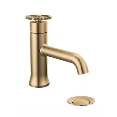 Click here to see Delta 558-CZMPU-DST Delta Trinsic Single-Handle Bathroom Faucet w/ Metal Pop-Up, 1.2 GPM, Champagne Bronze - 558-CZMPU-DST