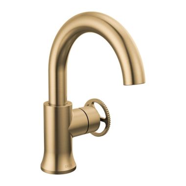 Click here to see Delta 558HAR-CZ-DST Delta Trinsic Single-Handle Bathroom Faucet w/ Pop-Up, Rigid Spout, 1.2 GPM, Champagne Bronze - 558HAR-CZ-DST