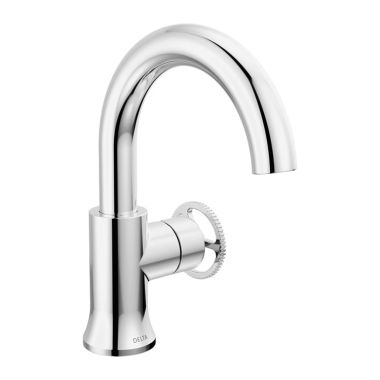 Click here to see Delta 558HAR-DST Delta Trinsic Single-Handle Bathroom Faucet w/ Pop-Up, Rigid Spout, 1.2 GPM, Chrome - 558HAR-DST