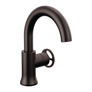 Click here to see Delta 558HAR-RB-DST Delta Trinsic Single-Handle Bathroom Faucet w/ Pop-Up, Rigid Spout, 1.2 GPM, Venetian Bronze - 558HAR-RB-DST