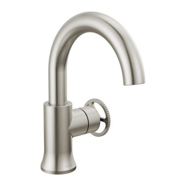 Click here to see Delta 558HAR-SS-DST Delta Trinsic Single-Handle Bathroom Faucet w/ Pop-Up, Rigid Spout, 1.2 GPM, Stainless - 558HAR-SS-DST
