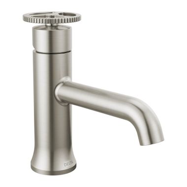Click here to see Delta 558-SSLPU-DST Delta Trinsic Single-Handle Bathroom Faucet, Less Pop-Up, 1.2 GPM, Stainless - 558-SSLPU-DST