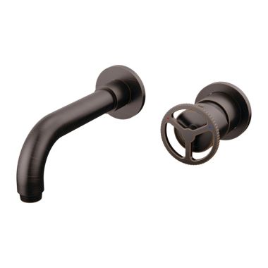 Click here to see Delta T3558LF-RBWL Delta Trinsic Tube Spout Wall-Mount Venetian Bronze Lavatory Faucet Trim for 4