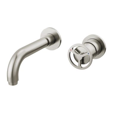 Click here to see Delta T3558LF-SSWL Delta Trinsic Tube Spout Wall-Mount Stainless Lavatory Faucet Trim for 4