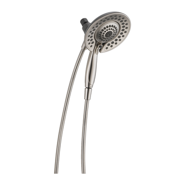 Click here to see Delta 75583CSN Delta Universal Showering In2ition 5-Setting Two-In-One Shower with Touch-Clean Nozzles, Round, 1.75 GPM, SpotShield Brushed Nickel - 75583CSN
