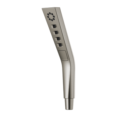 Click here to see Delta 59799-SS-PR-PK Delta H2Okinetic Touch-Clean Three-Setting Hand Shower with Dual Check Valves, WaterSense, 1.75 GPM, Lumicoat Stainless - 59799-SS-PR-PK