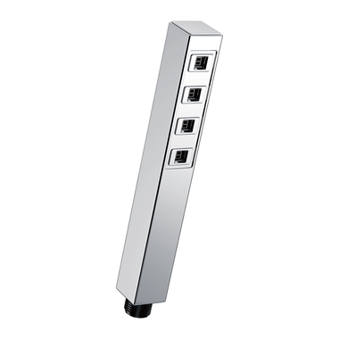 Click here to see Delta 59567-PR-PK Delta Single-Setting Hand Shower with H2Okinetic Technology, 1.75 GPM, 80 PSI, Watersense, Lumicoat Chrome - 59567-PR-PK