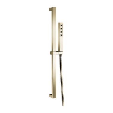 Click here to see Delta 51567-PN-PR Delta Ara Single-Setting Hand Shower with Slide Bar, H2Okinetic, Self-Cleaning, 1.75 GPM, Lumicoat Polished Nickel - 51567-PN-PR
