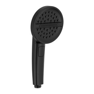 Click here to see Delta 59386-BL Delta 4-1/8in Three-Setting Touch-Clean Hand Shower with Dual Check Valves, Round, WaterSense, 1.75 GPM, Matte Black - 59386-BL