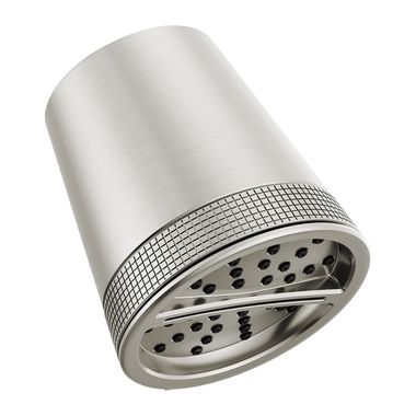 Click here to see Delta 52386-SS-PR Delta 4-1/4in Three-Setting Shower Head, 1.75 GPM, ‎Touch-Clean Nozzles, Round, WaterSense, ‎Lumicoat Stainless - 52386-SS-PR