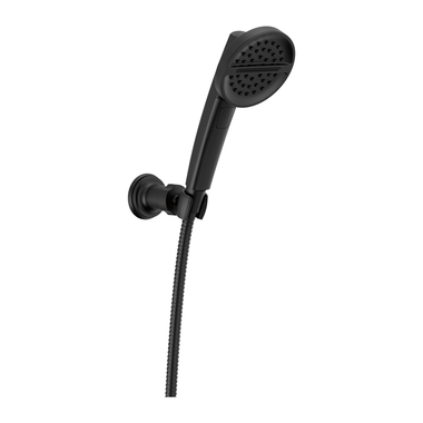 Click here to see Delta 55386-BL Delta Three-Setting Wall Mount Hand Shower, 1.75 GPM, Matte Black - 55386-BL