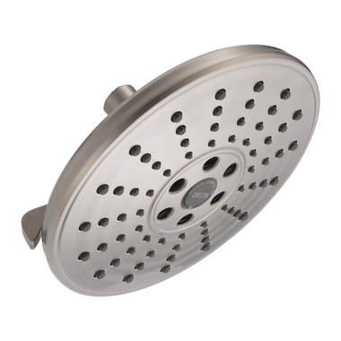 Click here to see Delta 52688-SS-PR Delta H2OKinetic 3-Setting Raincan Shower Head, 1.75 GPM, Lumicoat Stainless - 52688-SS-PR