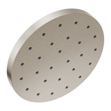 Click here to see Delta 52160-SS-PR Delta Universal Showering Single-Setting Raincan Shower Head, 1.75 GPM, Lumicoat Stainless Steel - 52160-SS-PR