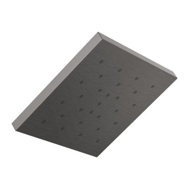Click here to see Delta 52161-KS Delta H2Okinetic Touch-Clean Square Raincan Shower Head with UltraSoak Spray, 1.75 GPM, Black Stainless - 52161-KS