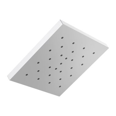 Click here to see Delta 52161-PR Delta Shower Head with UltraSoak Spray, H2Okinetic Technology, Touch-Clean Nozzles, 1.75 GPM, Lumicoat Chrome - 52161-PR