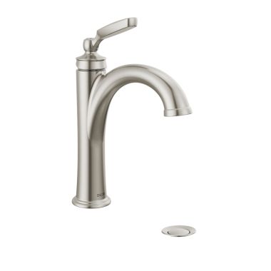 Click here to see Delta 532-SSMPU-DST Delta Woodhurst Single-Handle Bathroom Faucet, Deck Mount, 1.2 GPM, Stainless - 532-SSMPU-DST
