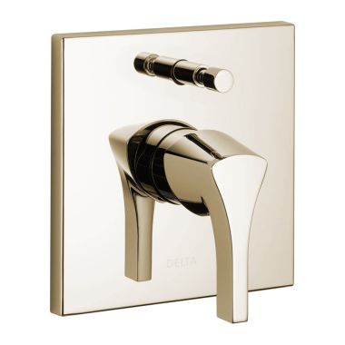 Click here to see Delta T85374-PN Delta Zura In-Wall Valve Trim w/ Push-Button Diverter, Lever Handle, Polished Nickel - T85374-PN