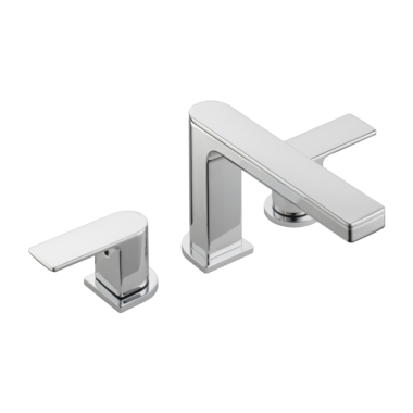 Click here to see Peerless PTT4319 Peerless Xander Roman Tub Faucet Trim Kit, Chrome, Two Lever Handles, Deck-Mounted, 7-15/16in Spout Reach, 3-hole, 8-16-inch Installations - PTT4319